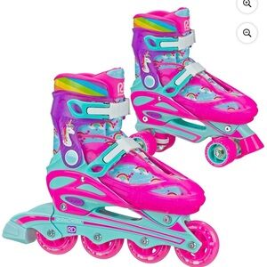 Roller Derby Quad Roller and Inline Skates Combo -Rainbow